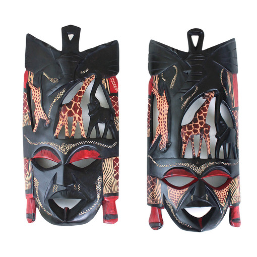 Animals Of Africa Maasai Mask (15-17")