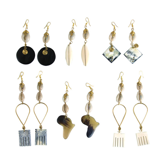 Set Of 6 Three In One Earrings: ASSORTED - Earrings