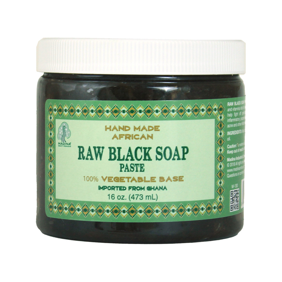 Ghanaian Raw Black Soap Paste 16 oz Africa Imports