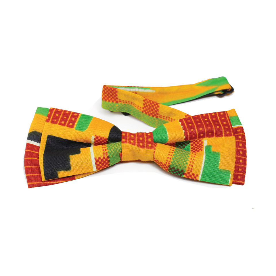 kente bow tie and hanky sets