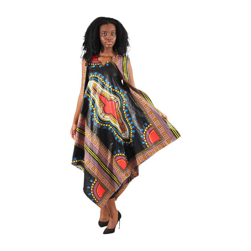 Traditional Print Umbrella Dress - Made in Ghana - Africa Imports