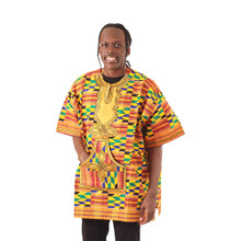 Buy Luxurious Embroidered Kente Dashiki