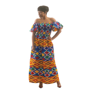 Africa Imports African-Made Premium Kente Kaftan