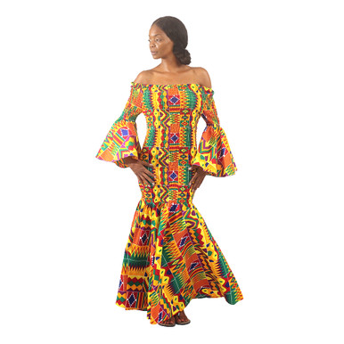 Africa Imports African-Made Premium Kente Kaftan