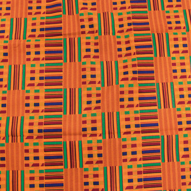 African-Made Kente #1 Fabric 12 Yards - Kente Print Fabric - African ...