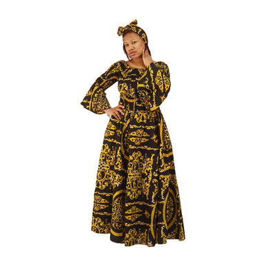 long sleeve african dresses African Women's Long Sleeve Dress