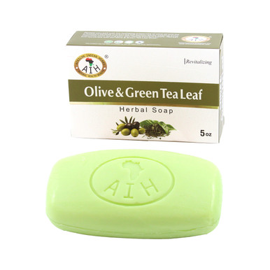 African Indian Herbs (AIH): Olive & Green Tea Leaf Herbal Soap - 5