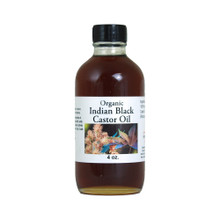Buy Organic Indian Black Castor Oil - 4 oz.