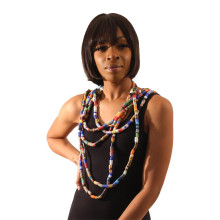 Buy Ghana Trade Bead Long Necklace