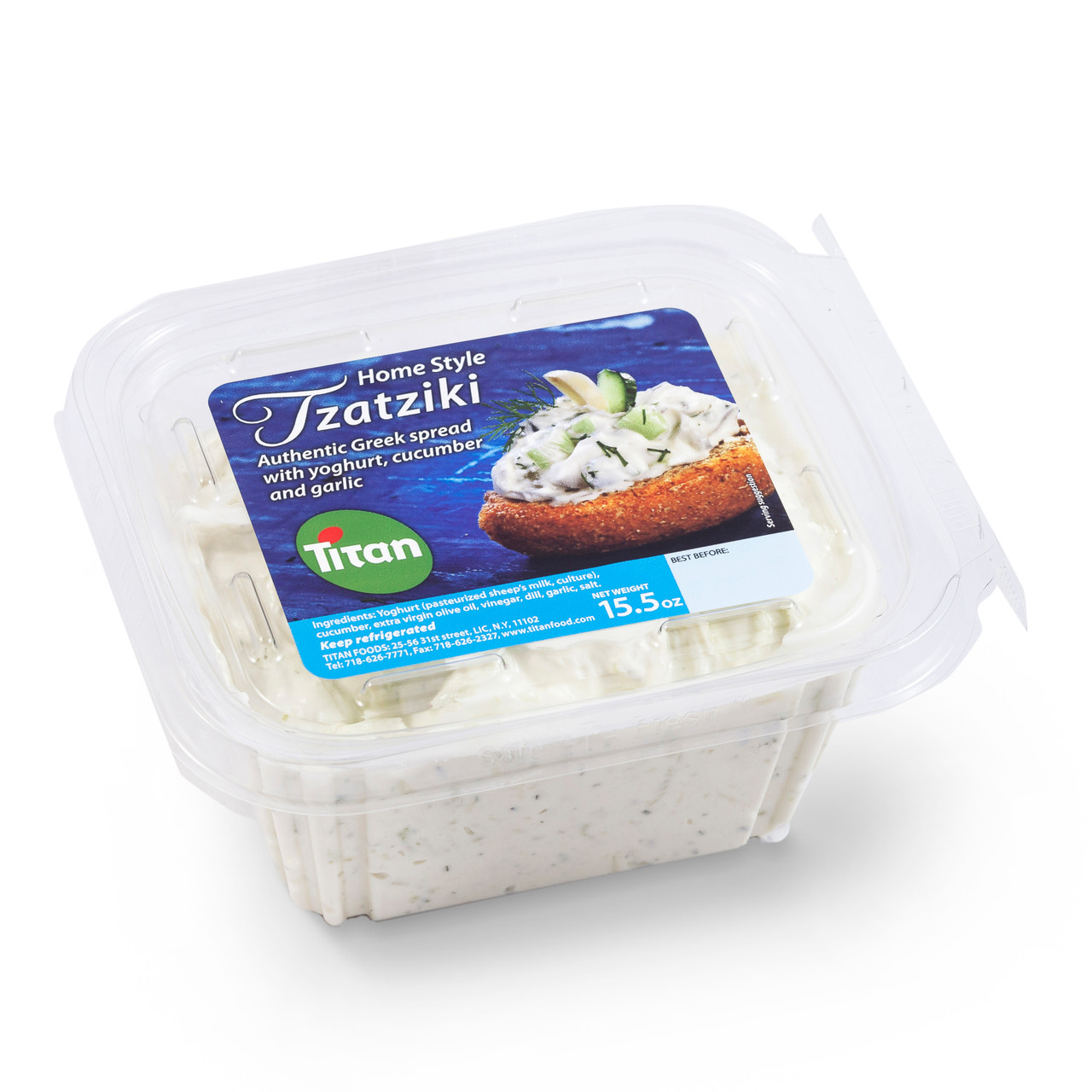 Titan Tzatziki Spread 15.5oz Box - Titan Foods