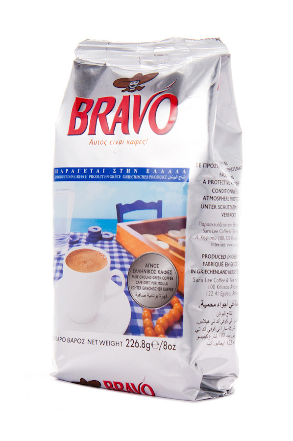 Original Ground Greek Coffee Bravo Greek Coffee