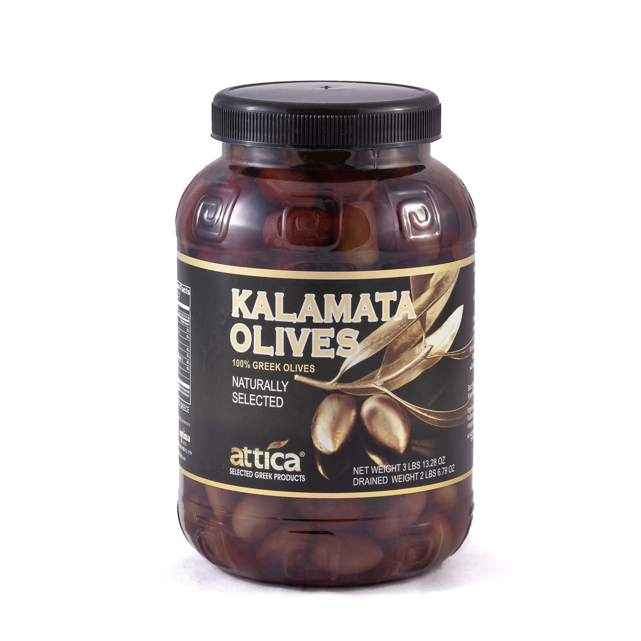 Attica Kalamata Olives 2lb Plastic Jar - Titan Foods