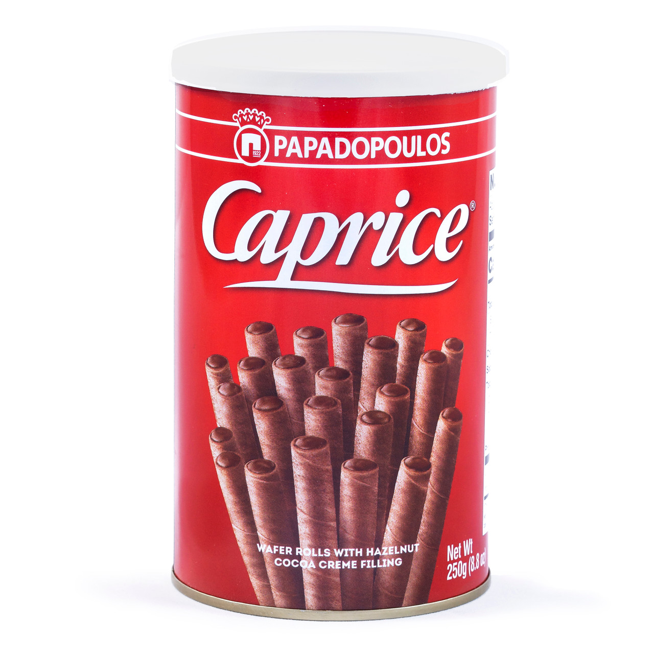 Papadopoulos Caprice Wafer Rolls with Praline Filling 250 gr