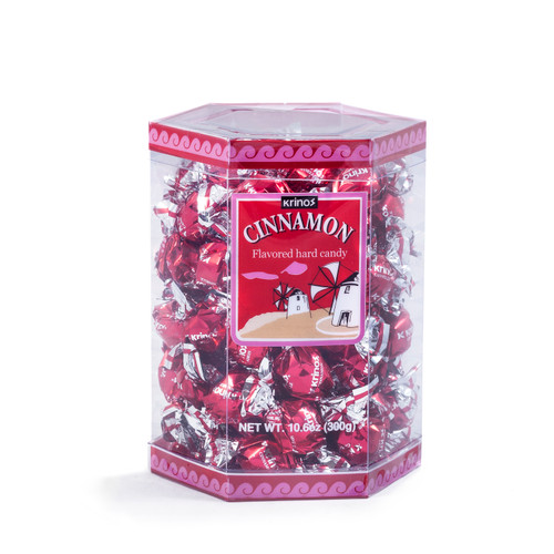 Krinos Cinnamon Flavored Hard Candy 10.6oz Box Krinos Cinnamon Flavored Hard Candy 10.6oz Box