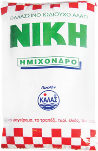 Nikis Coarse Sea Salt Kalas 1kg  Nikis Coarse Sea Salt Kalas 1kg