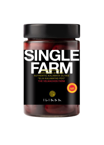 ILIADA Single Farm Kalamata Olives 340gr Jar  ILIADA Single Farm Kalamata Olives 340gr Jar