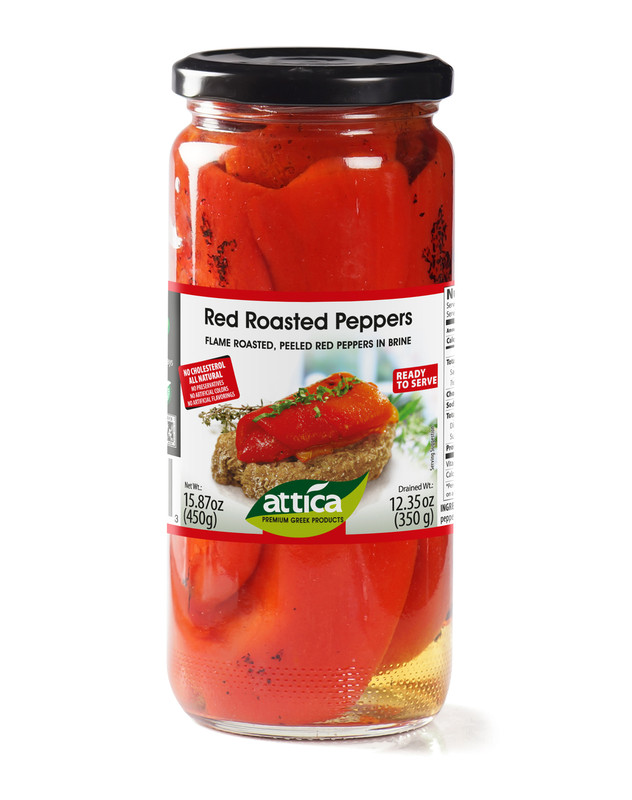 Attica Red Roasted Peppers 450g Jar