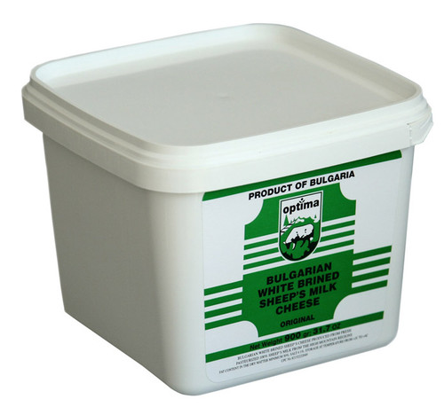 Optima Bulgarian White Cheese 2lb Plastic Tub