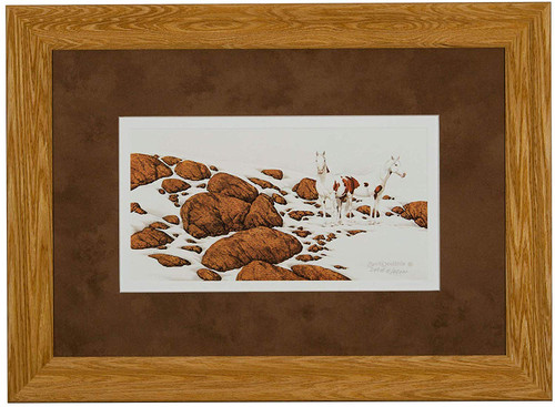 Bev Doolittle "Hide and Seek - E" Pinto Matted & Framed L/E