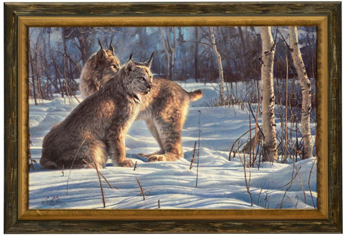 Nancy Glazier "Lynx Light" Canvas Framed L/E Signed & Numbered