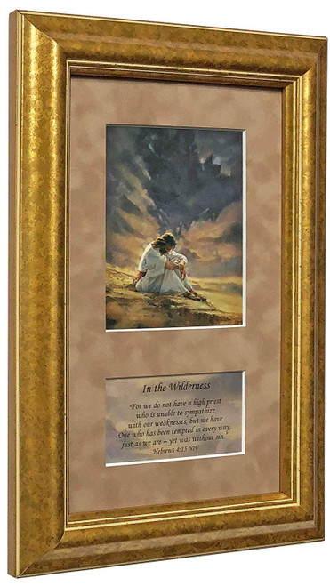 Ron DiCianni "In the Wilderness" Jesus Christ Matted & Framed Art Print O/E Ron DiCianni "In the Wilderness" Jesus Christ Matted & Framed Art Print O/E