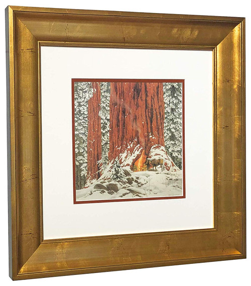 Bev Doolittle 'Christmas Day Give or Take a Week' Matted & Framed WSS L/E