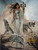 Penni Anne Cross "Morning Star Gives Long Otter His Hoop Medicine" Wolves Canvas Art Signed & Numbered L/E