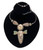 TABRA Necklace with Carved Bone Bug Goddess Pendant Sterling Silver 