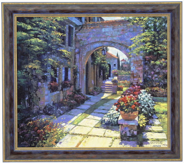 Howard Behrens "Villa Morning" Canvas Framed L/E Signed & Numbered