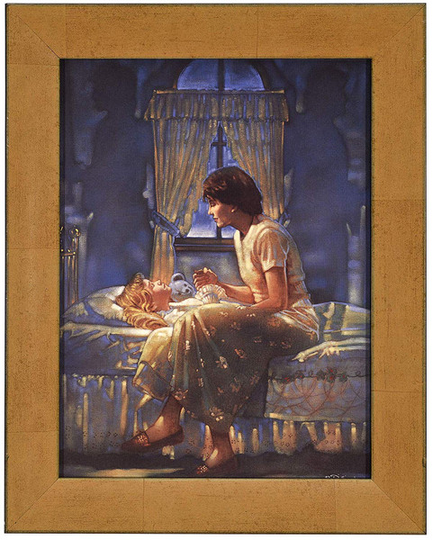 Ron DiCianni "Angels Unseen" Mother and Daughter Canvas Framed O/E