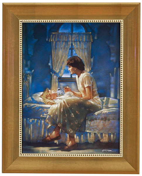 Ron DiCianni "Angels Unseen" Mother and Daughter Canvas Framed