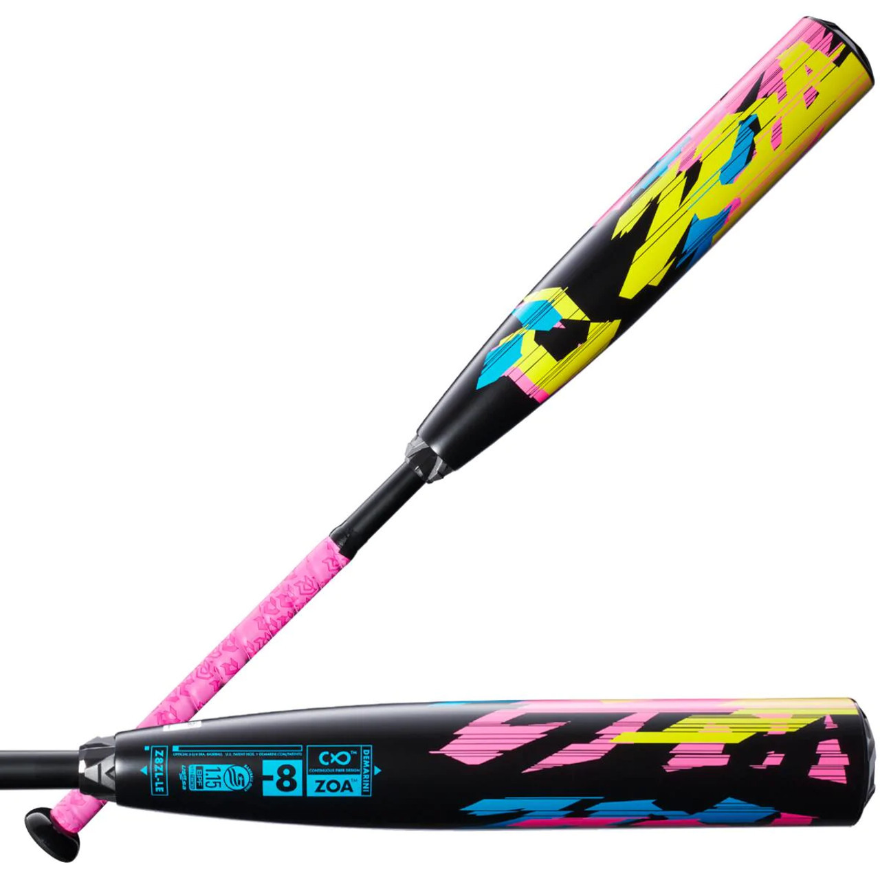 2022 DeMarini Zoa Glitch USSSA Baseball Bat, -8 Drop, 2-3/4 in 