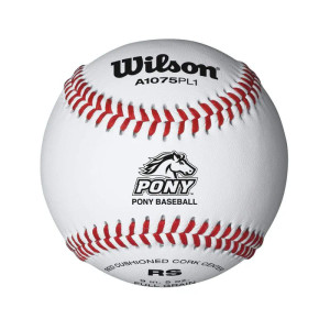 Wilson A1075BPL1 Pony Baseball, One Dozen, A1075BPL1