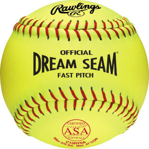 Rawlings Dream Seam USA (ASA) 12" Fastpitch Softball, One Dozen,  C12RYSA
