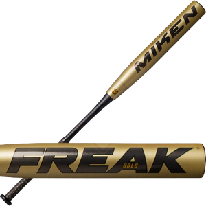 2022 Miken Limited Edition Freak® Gold Maxload USA Slow Pitch Softball Bat, 12 in Barrel, MGD21A