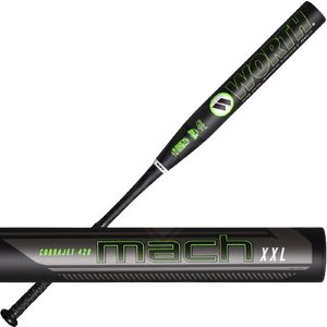 2022 Worth Mach 1 Cobra Jet 428 XXL USSSA Slow Pitch Softball Bat, 13.5 in Barrel, WM22MU 2022 Worth Mach 1 Cobra Jet 428 XXL USSSA Slow Pitch Softball Bat, 13.5 in Barrel, WM22MU