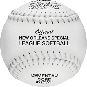 deBEER Clincher 17" Slowpitch Softball, One Dozen, W10341