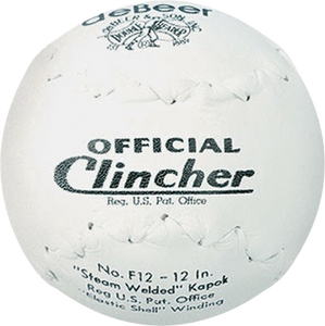 deBEER Clincher 12" Slowpitch Softball, One Dozen, W10299