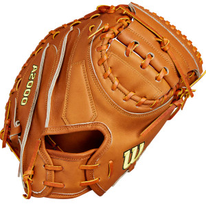 2024 Wilson Glove Day Series Saddle Tan A2000 M23 33.5" Baseball Catcher's Mitt, WBW102094335