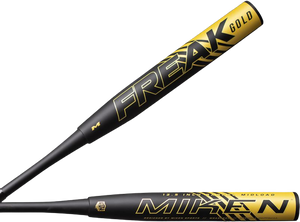 2023 Miken Freak Gold Midload USA ASA Slow Pitch Softball Bat, 12.5 in Barrel, MSA3FKGL