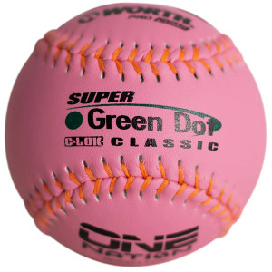 Worth Pink 11" One Nation Super Gold Dot Extreme 40/325 Slowpitch Softballs (One Dozen), WON11CP Worth Pink 11" One Nation Super Gold Dot Extreme 40/325 Slowpitch Softballs (One Dozen), WON11CP