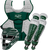 Rawlings Adult Dark Green/White VELO 2.0 Catcher's Gear Box Set, CSV2A-DG/W