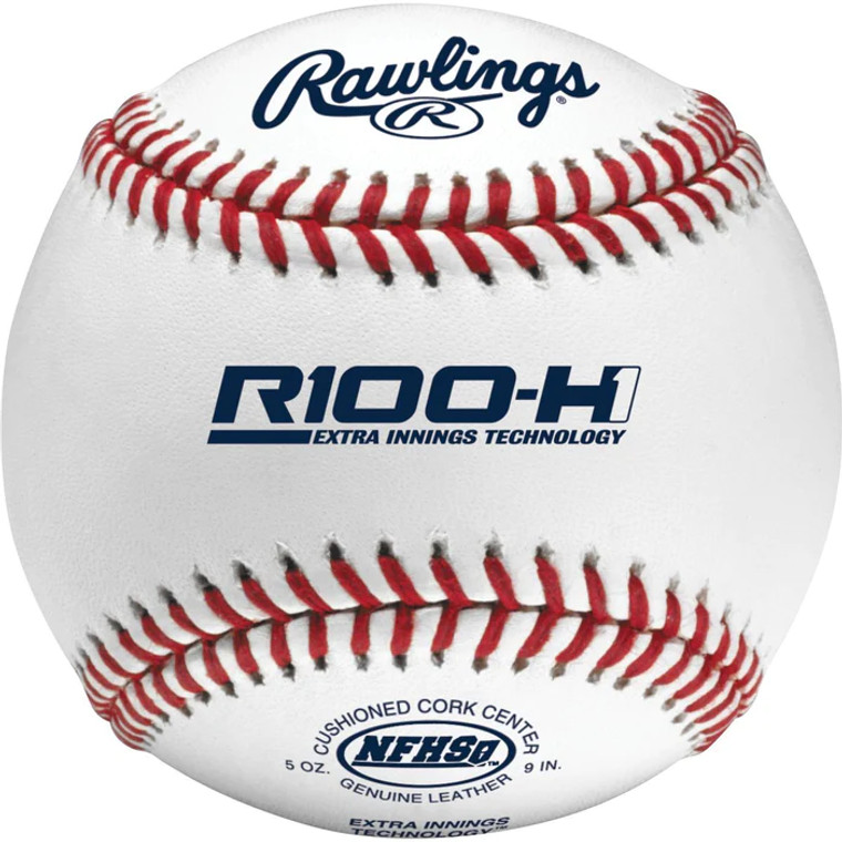 Rawlings R100-H1 NFHS Pro Baseball, One Dozen, R100H1