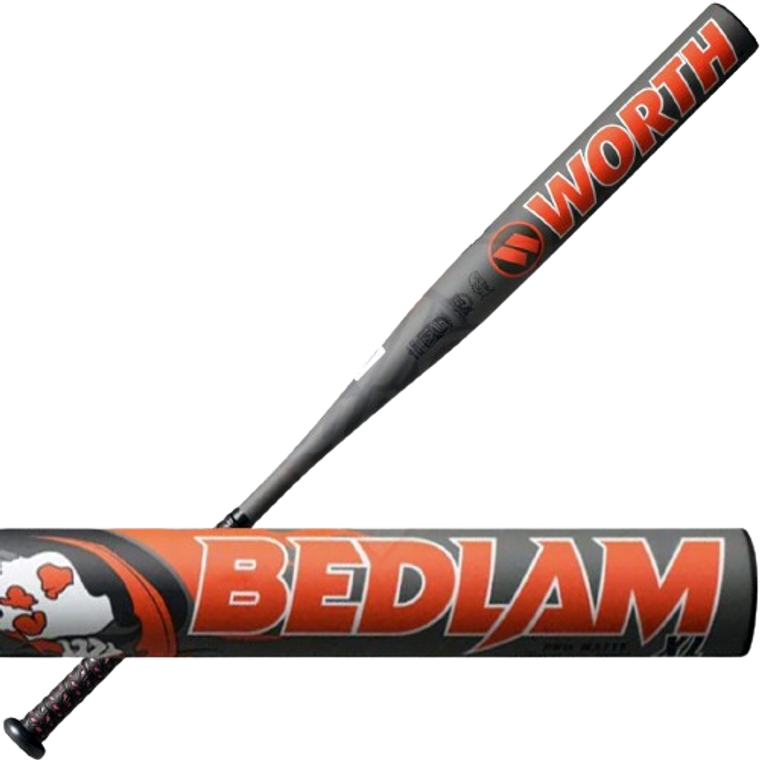 2024 Worth Bedlam Phil Matte XL Endloaded USSSA Slow Pitch Softball Bat, 12.75 in Barrel, WSU4PMB1L