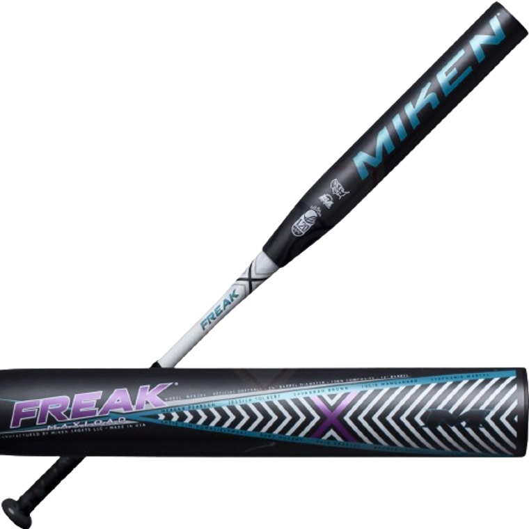 2020 Miken Freak X Maxload Women's USSSA Slow Pitch Softball Bat, 12.0 in Barrel, MFX20U