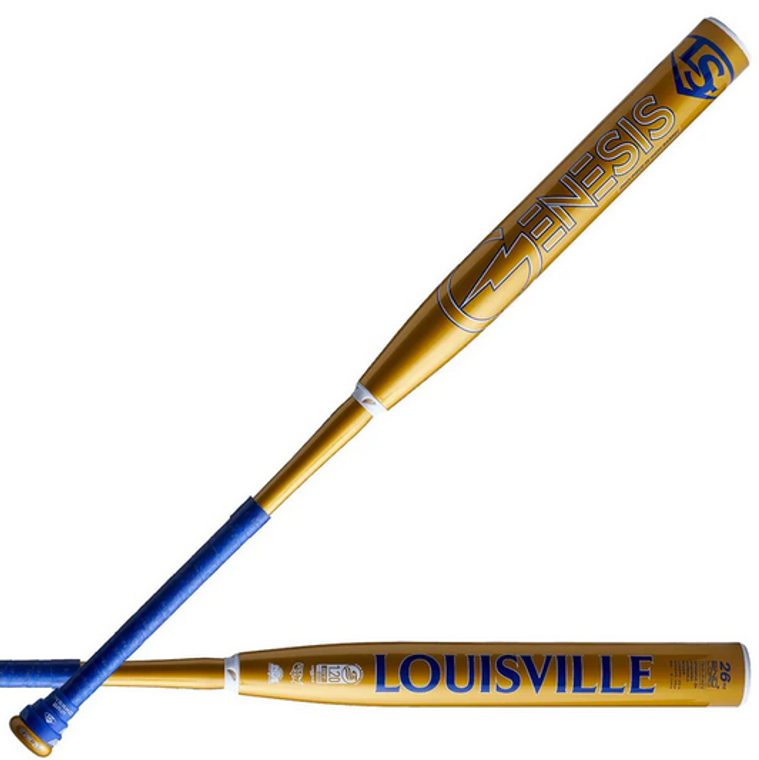 2024 Louisville Slugger Genesis 2 Piece Skaters Edge Endloaded USSSA Slow Pitch Softball Bat, 13in Barrel, WBL2867010