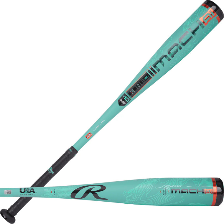 2025 Rawlings Mach AI Hybrid USA Baseball Bat, -10 Drop, 2-5/8 in Barrel, RUS5MC10