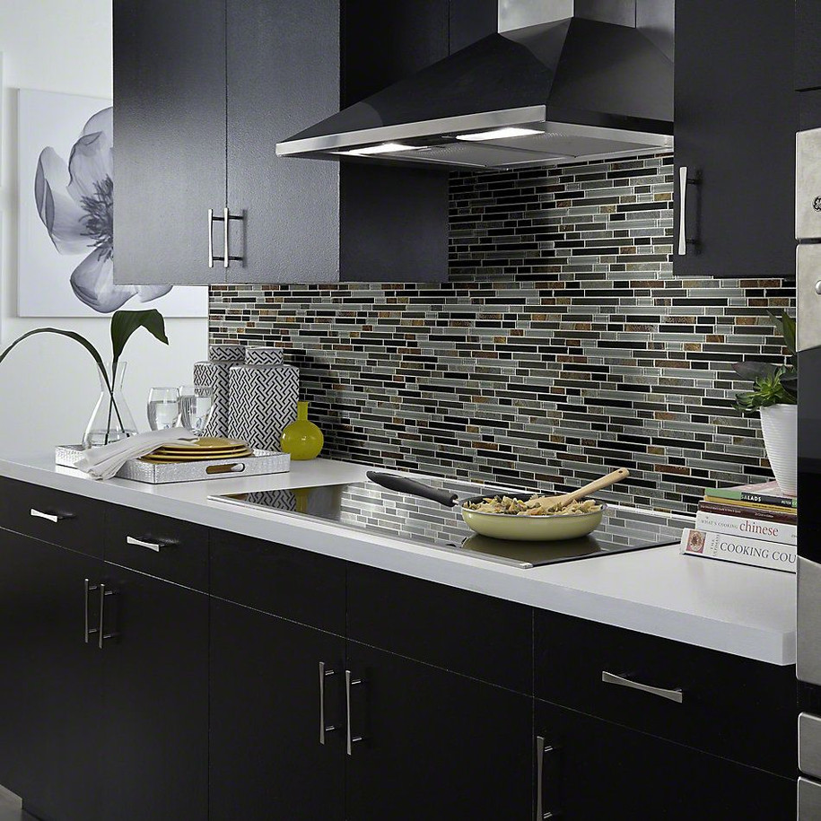 Bliss Linear by Anatolia Smoky Mica Random Strip Mosaic