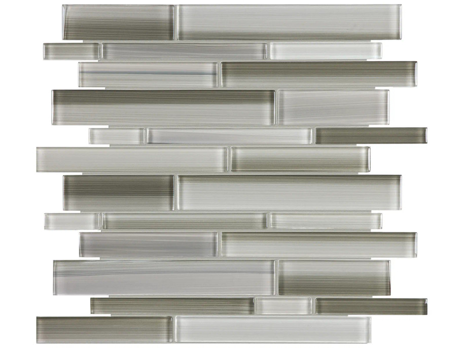 Bliss Fusion by Anatolia Tile & Stone Clay Random Strip Mosaics