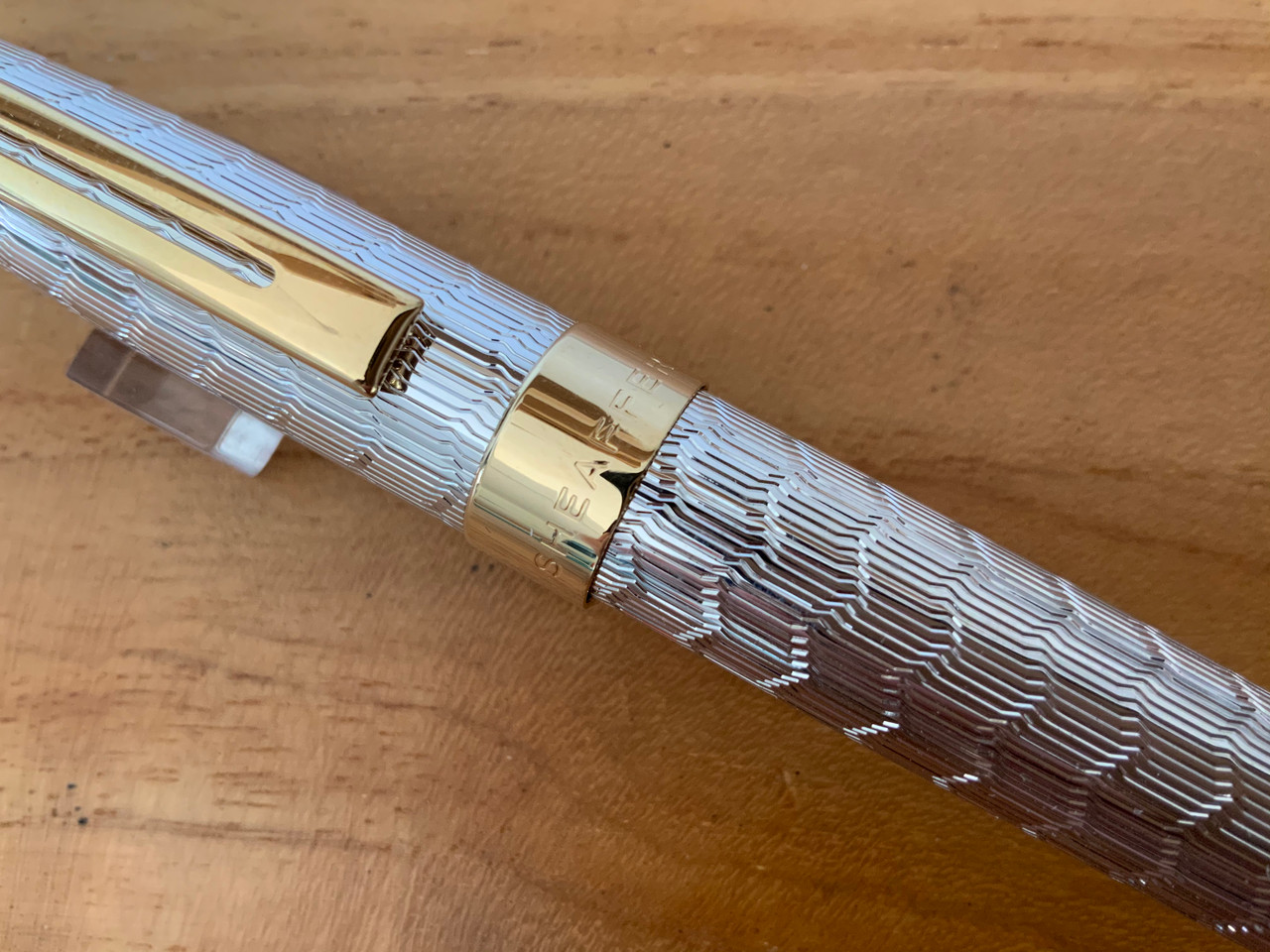 Prelude 9170 Signature Collection - Silver Plate Snake Skin Pattern  Fountain Pen - Medium Nib